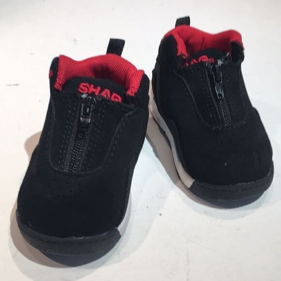 Vintage Shaq Black Leather Shoes - Size 6 - Picture 5 of 9